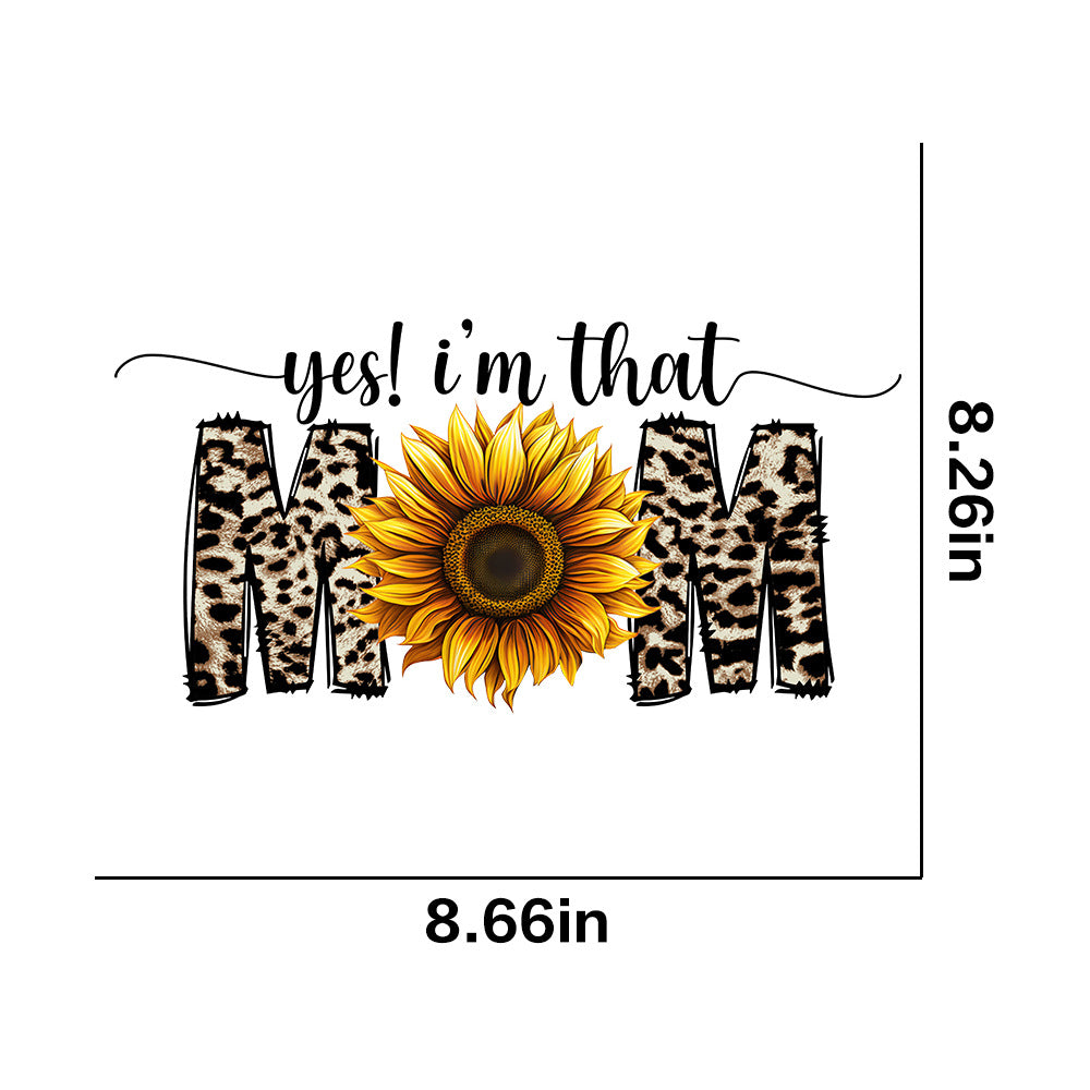 Wholesale 10pcs/pack Hot Stamping  Mother' s Day Theme Letter Flower Peach